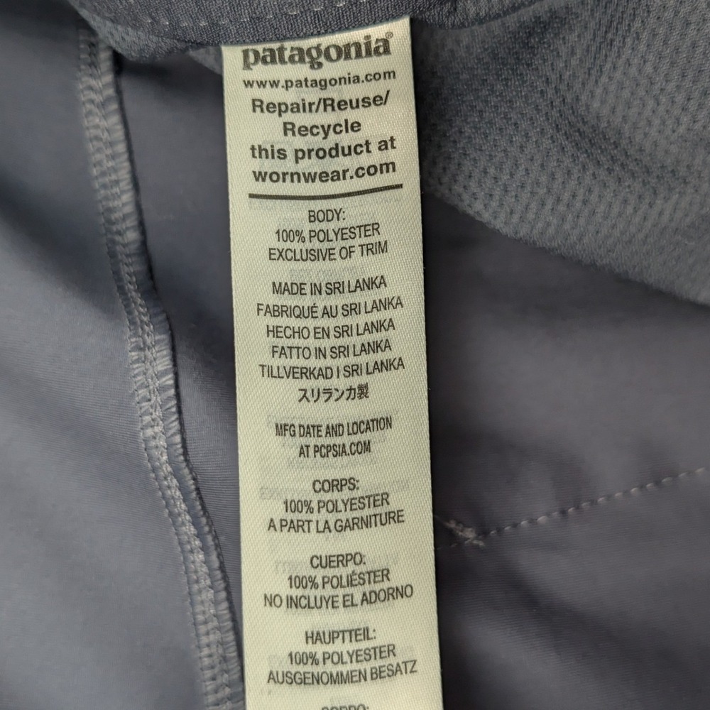 Patagonia Pants Mens 39x30 Gray Blue Straight Leg Transit Traveler 5-Pocket - Picture 5 of 16